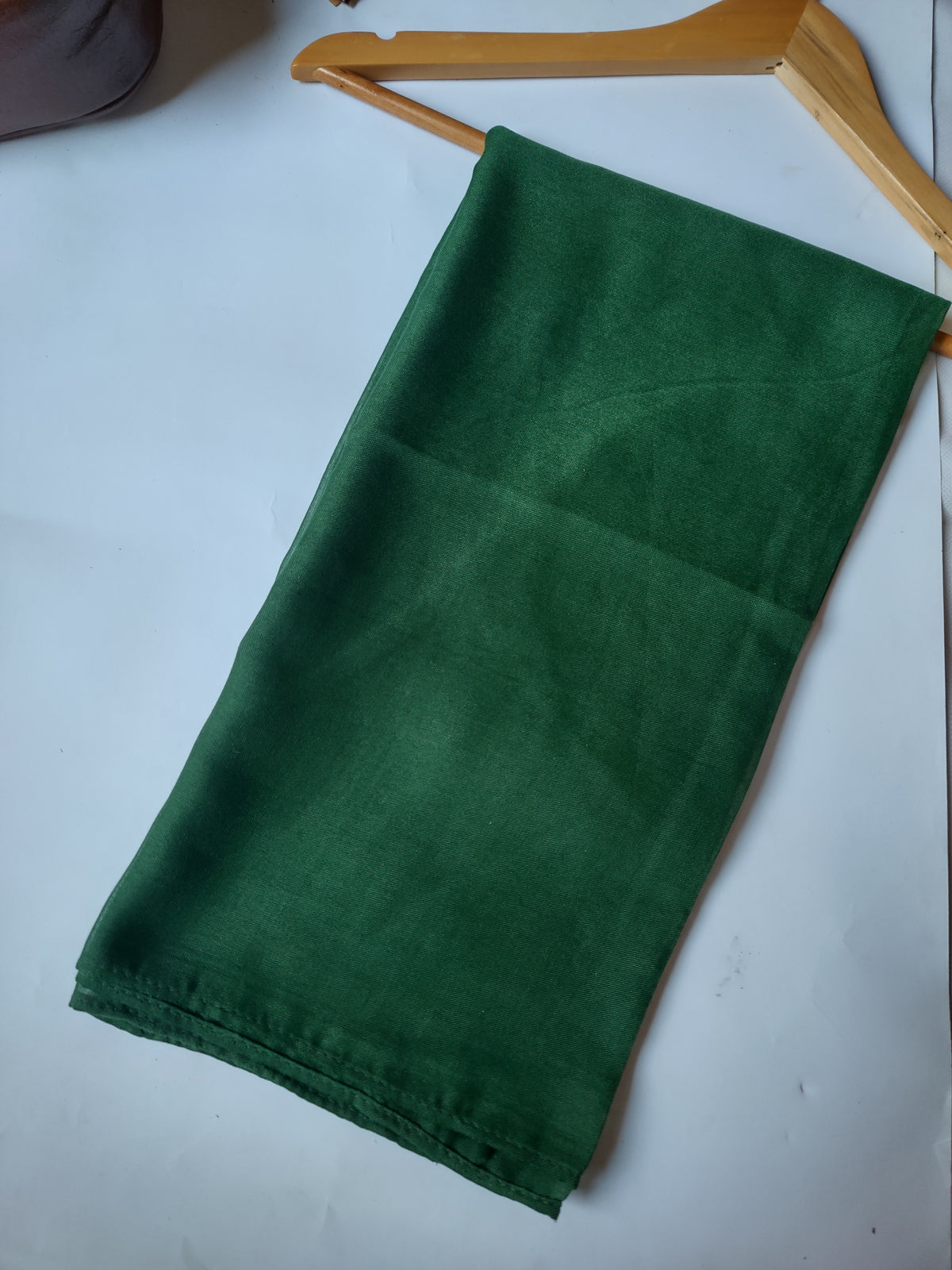 Flag green Plain Lawn Hijab