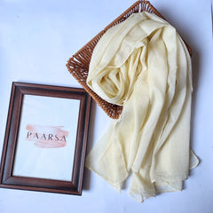 Cream Shimmer Hijab