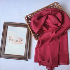 Maroon Shimmer Hijab