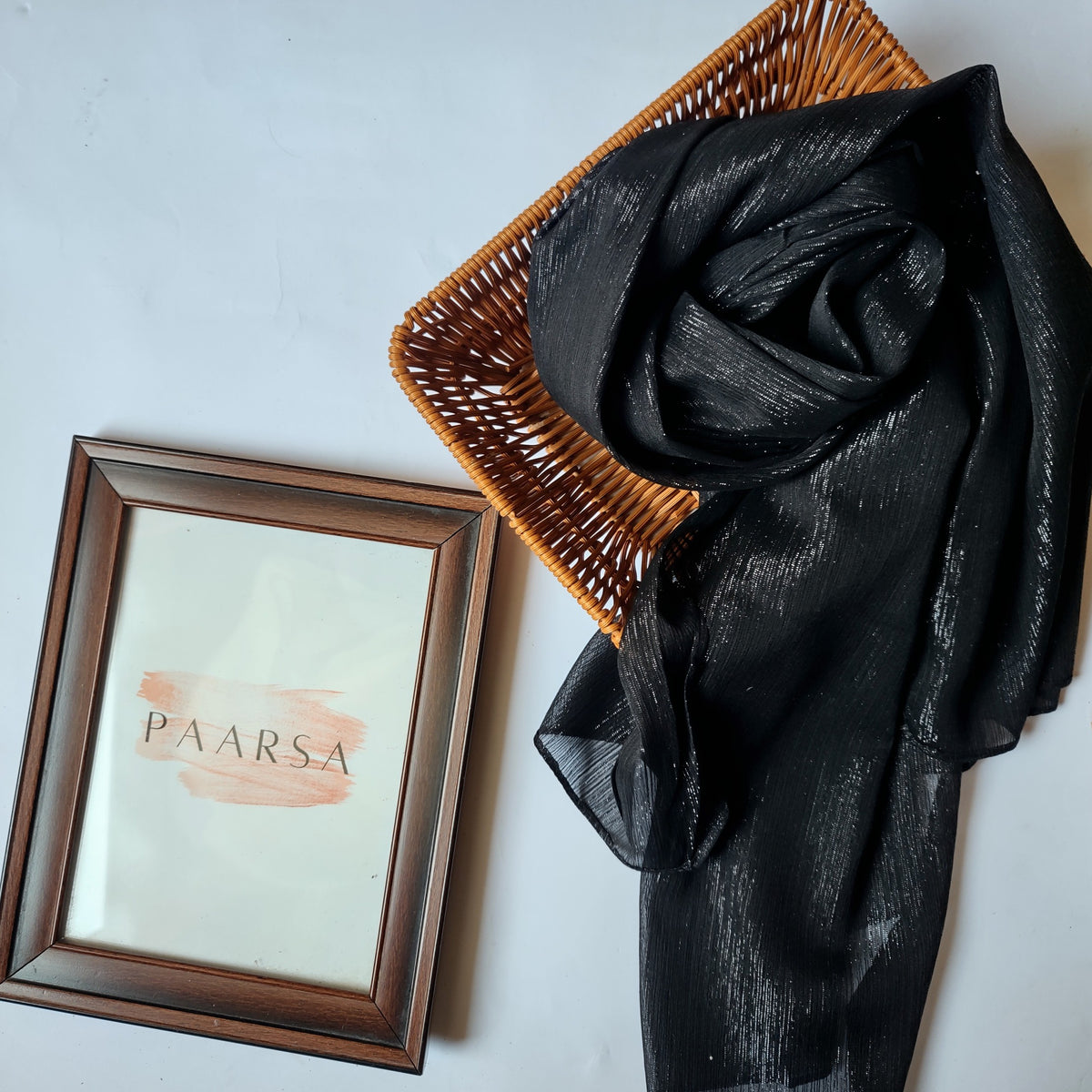Black Shimmer Hijab