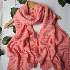 Pleated Hijabs - Rose Pink