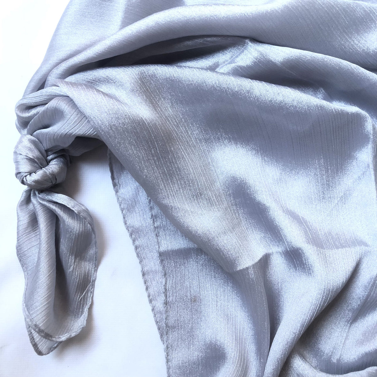 Crinkle Silk - Silver