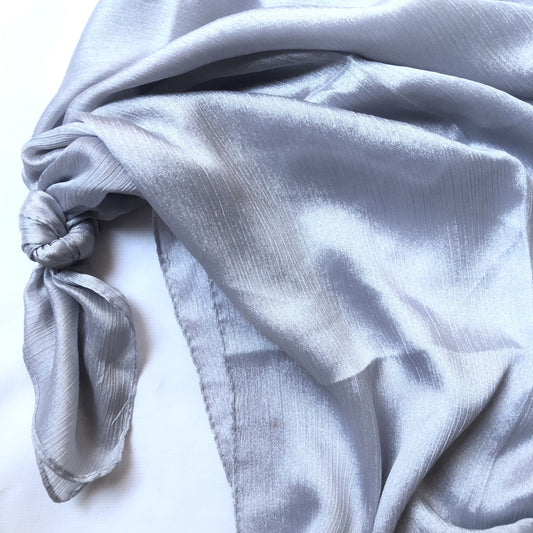 Crinkle Silk - Silver 2560