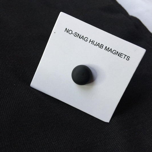 Hijab Magnets – Black Matte Round 1280