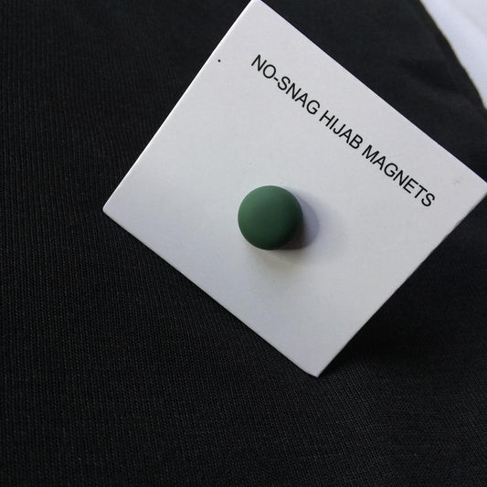 Hijab Magnets – Green Matte Round 1280