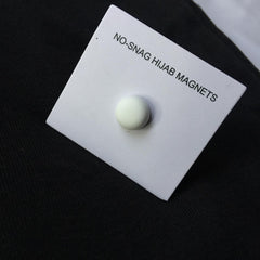 Hijab Magnets – White Matte Round