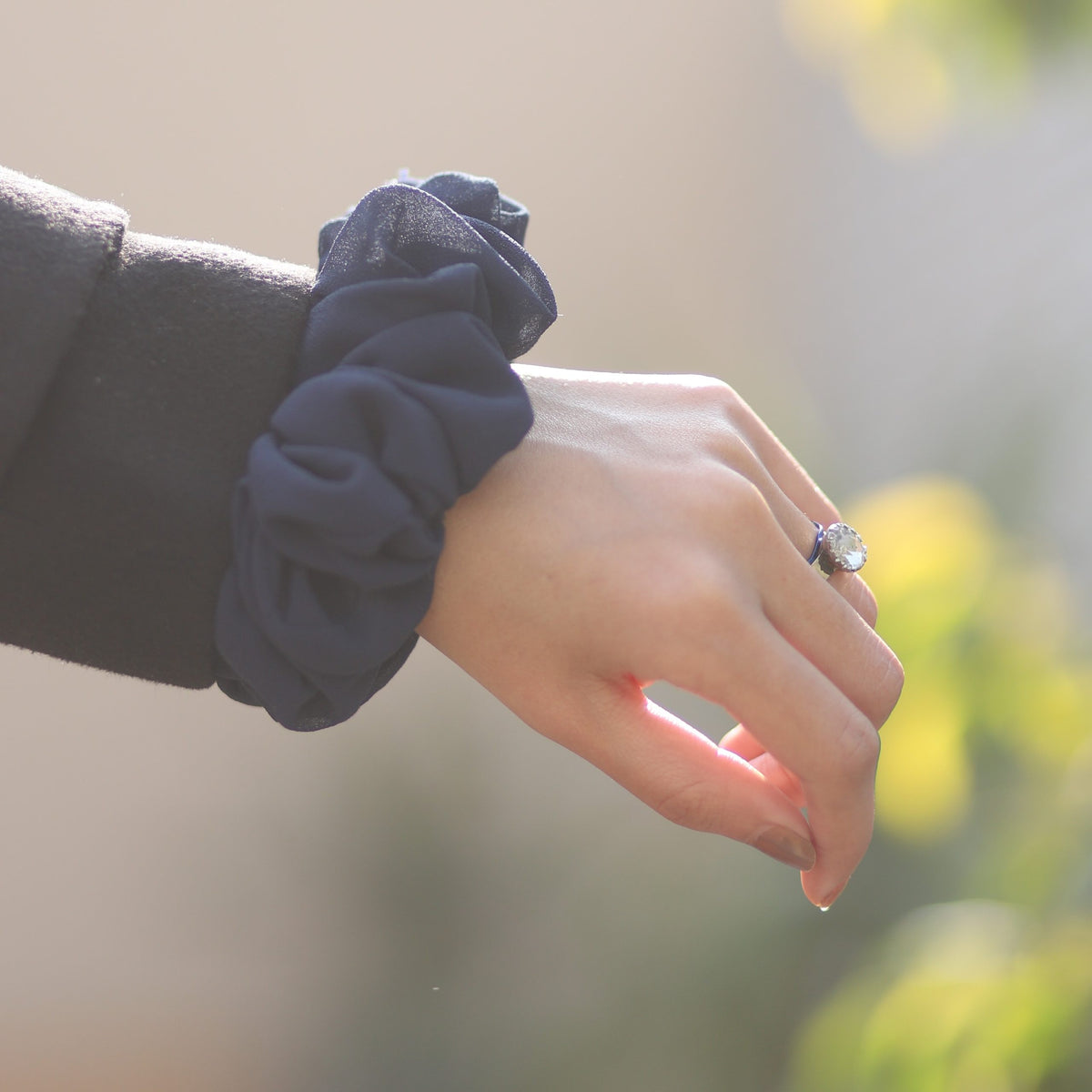 High Volume Scrunchie – Navy Blue