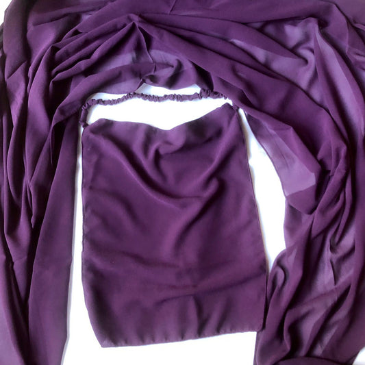 Niqab Hijab Set – Brinjal 1600